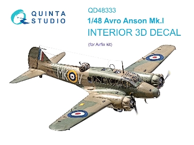 Avro Anson Mk.I - 3d-printed & Coloured Interior (For Airfix Kits) - zdjęcie 2