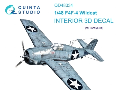 Grumman F4f-4 Wildcat - 3d-printed & Coloured Interior (For Tamiya Kits) - zdjęcie 2