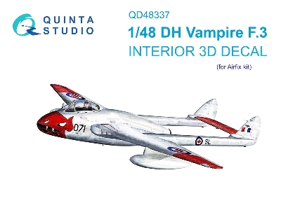 De Havilland Vampire F.3 - 3d-printed & Coloured Interior (For Airfix Kits) - zdjęcie 2