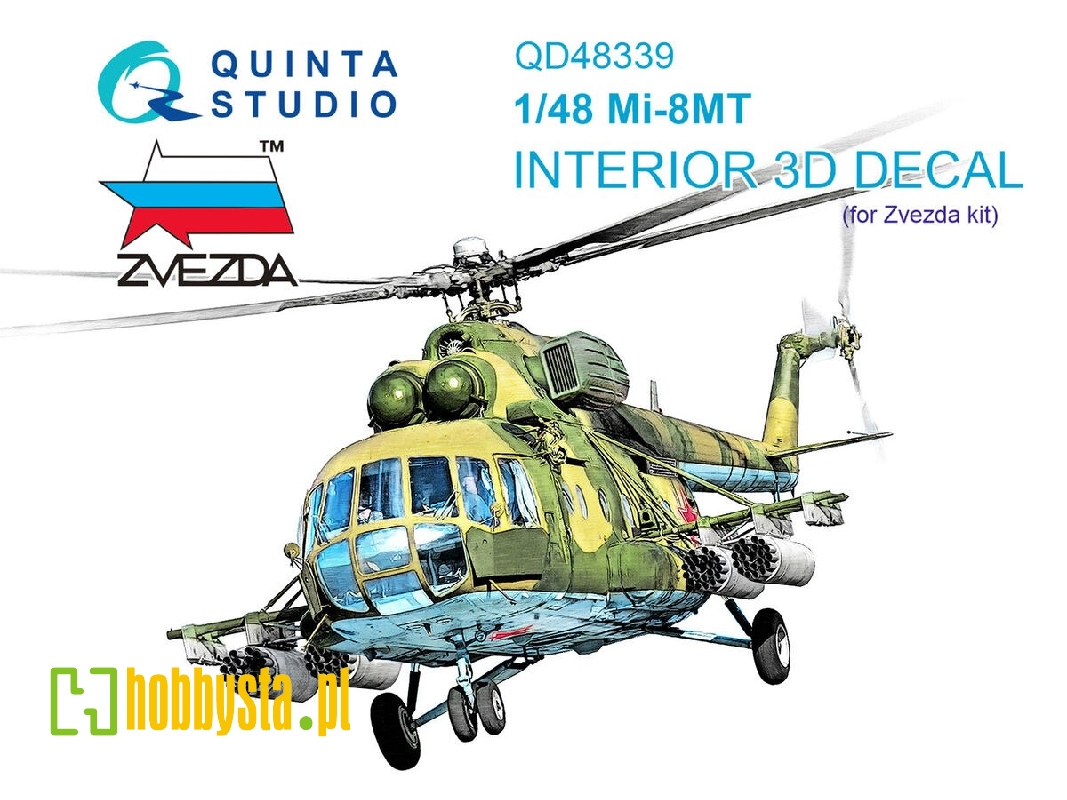 Mil Mi-8 Mt - 3d-printed & Coloured Interior (For Zvezda Kits) - zdjęcie 1 Mil Mi-8 Mt - 3d-printed & Coloured Interior (For Zvezda Kits) - zdjęcie 1