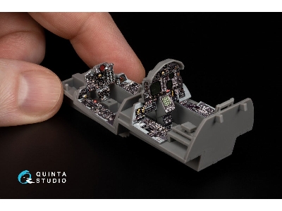 Mcdonnell Douglas F-4 G Early (Without Dmas) - Interior 3d Decal With 3d-printed Resin Parts (For Meng Kits) - zdjęcie 1