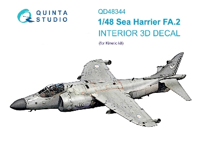 Sea Harrier Fa.2 - 3d-printed & Coloured Interior (For Kinetic Kits) - zdjęcie 2