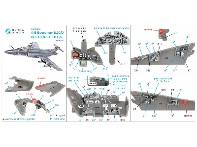 Buccaneer S.2 C/D - 3d-printed & Coloured Interior (For Airfix Kits) - zdjęcie 15