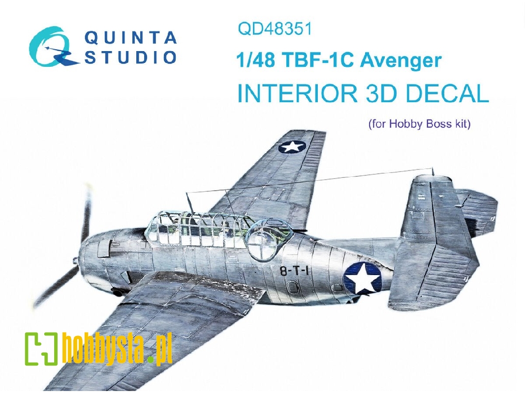 Grumman Tbf-1 C - 3d-printed & Coloured Interior (For Hobby Boss Kits) - zdjęcie 1 Grumman Tbf-1 C - 3d-printed & Coloured Interior (For Hobby Boss Kits) - zdjęcie 1