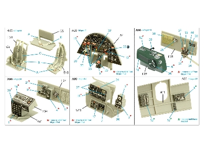 Grumman Tbf-1 C - 3d-printed & Coloured Interior (For Hobby Boss Kits) - zdjęcie 13