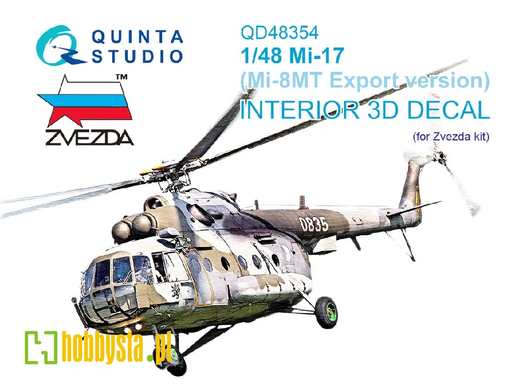 Mil Mi-17 (Mi-8mt Export Version) - 3d-printed & Coloured Interior (For Zvezda Kits) - zdjęcie 1