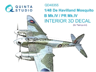 De Havilland Mosquito B Mk.Iv / Pr Mk.Iv - 3d-printed & Coloured Interior (For Tamiya Kits) - zdjęcie 2
