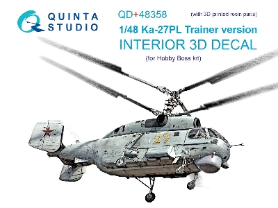 Kamov Ka-27pl Trainer Version - Interior 3d Decal With 3d-printed Resin Parts (For Hobby Boss Kits) - zdjęcie 2