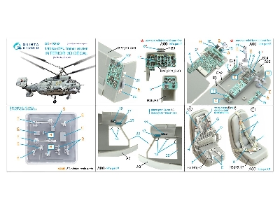 Kamov Ka-27pl Trainer Version - Interior 3d Decal With 3d-printed Resin Parts (For Hobby Boss Kits) - zdjęcie 14