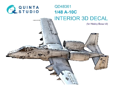 Fairchild A-10 C Thunerbolt Ii - 3d-printed & Coloured Interior (For Hobby Boss Kits) - zdjęcie 2