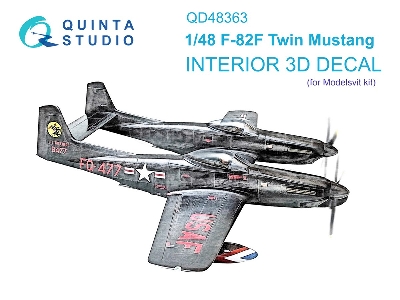 North American F-82 F Twin Mustang - 3d-printed & Coloured Interior (For Modelsvit Kits) - zdjęcie 2