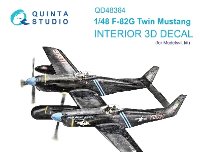 North American F-82 G Twin Mustang - 3d-printed & Coloured Interior (For Modelsvit Kits) - zdjęcie 2
