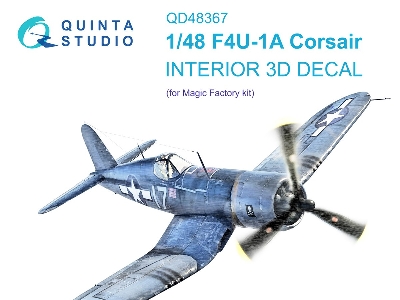 Vought F4u-1 A - 3d-printed & Coloured Interior (For Magic Factory Kits) - zdjęcie 2