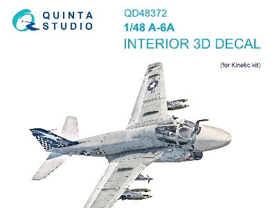Grumman A-6 A - 3d-printed & Coloured Interior (For Kinetic Kits) - zdjęcie 2