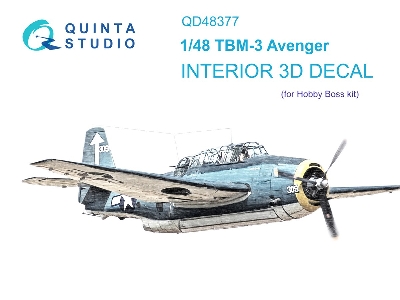 Grumman Tbm-3 Avenger - 3d-printed & Coloured Interior (For Hobby Boss Kits) - zdjęcie 2