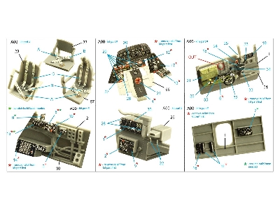 Grumman Tbm-3 Avenger - 3d-printed & Coloured Interior (For Accurate Miniatures / Academy And Italerikits) - zdjęcie 12