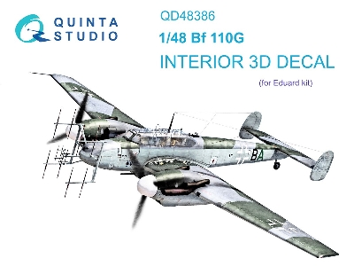 Messrschmitt Bf-110 G - 3d-printed & Coloured Interior (For Eduard Kits) - zdjęcie 2