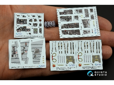 Mcdonnell Douglas F-4 E Early (With Retrofitted Slatted Wing) - Interior 3d Decal With 3d-printed Resin Parts (For Meng Kits) - 