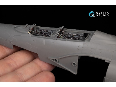 Mcdonnell Douglas F-4 E Early (With Retrofitted Slatted Wing) - Interior 3d Decal With 3d-printed Resin Parts (For Meng Kits) - 