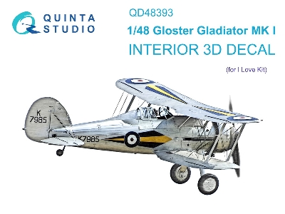 Gloster Gladiator Mk.I - 3d-printed & Coloured Interior (For I Love Kit Kits) - zdjęcie 2