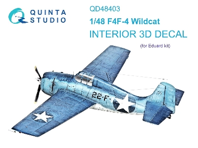 Grumman F4f-4 Wildcat - 3d-printed & Coloured Interior (For Eduard Kits) - zdjęcie 2