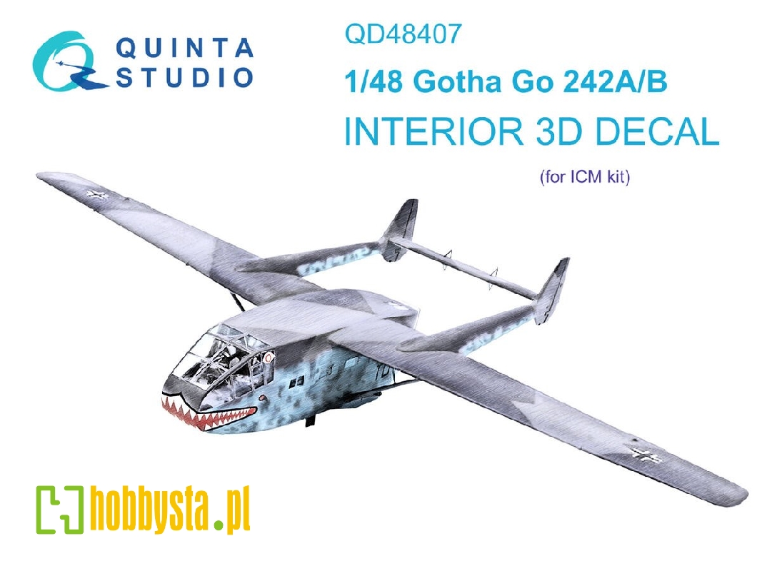 Gotha Go 242 A / B - 3d-printed & Coloured Interior (For Icm Kits) - zdjęcie 1 Gotha Go 242 A / B - 3d-printed & Coloured Interior (For Icm Kits) - zdjęcie 1