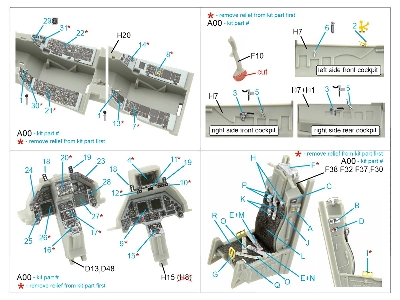 General Dynamics F-16 D Block 50 - 3d-printed & Coloured Interior (For Kinetic Kits) - zdjęcie 12
