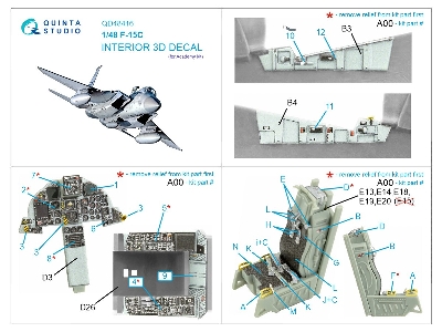 Mcdonnell Douglas F-15 C Eagle - 3d-printed & Coloured Interior (For Academy Kits) - zdjęcie 12