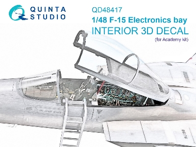Mcdonnell Douglas F-15 C Eagle - Eletronics Bay 3d-printed & Coloured Interior (For Academy Kits) - zdjęcie 2