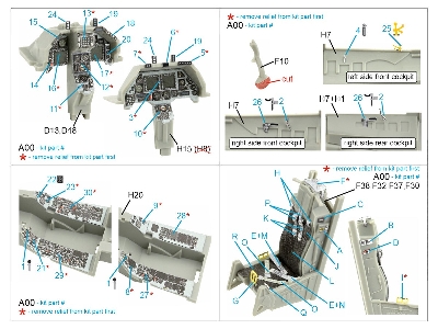 General Dynamics F-16 D Block 30 - 3d-printed & Coloured Interior (For Kinetic Kits) - zdjęcie 12