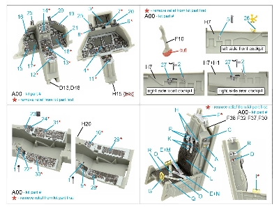 General Dynamics F-16 D Block 40 - 3d-printed & Coloured Interior (For Kinetic Kits) - zdjęcie 12