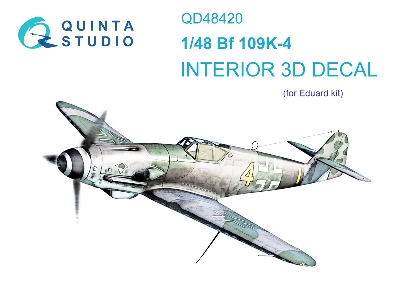 Messerschmitt Bf-109 K-4 - 3d-printed & Coloured Interior (For Eduard Kits) - zdjęcie 2