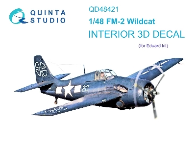 Fm-2 Wildcat - 3d-printed & Coloured Interior (For Eduard Kits) - zdjęcie 2