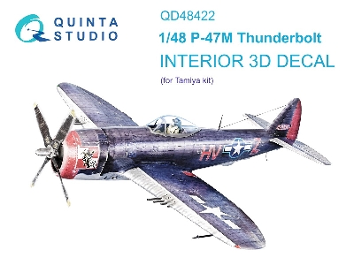 Republic P-47 M Thunderbolt - 3d-printed & Coloured Interior (For Tamiya Kits) - zdjęcie 2