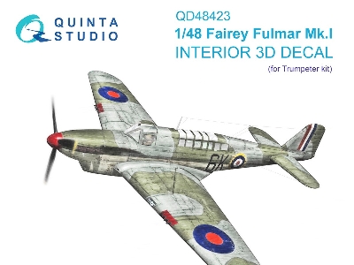 Fairey Fulmar Mk.I - 3d-printed & Coloured Interior (For Trumpeter Kits) - zdjęcie 2