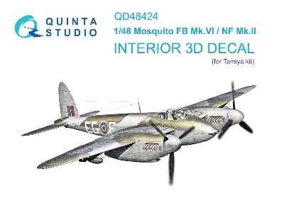 De Havilland Mosquito Fb Mk.Vi / Nf Mk.Ii - 3d-printed & Coloured Interior (For Tamiya Kits) - zdjęcie 2