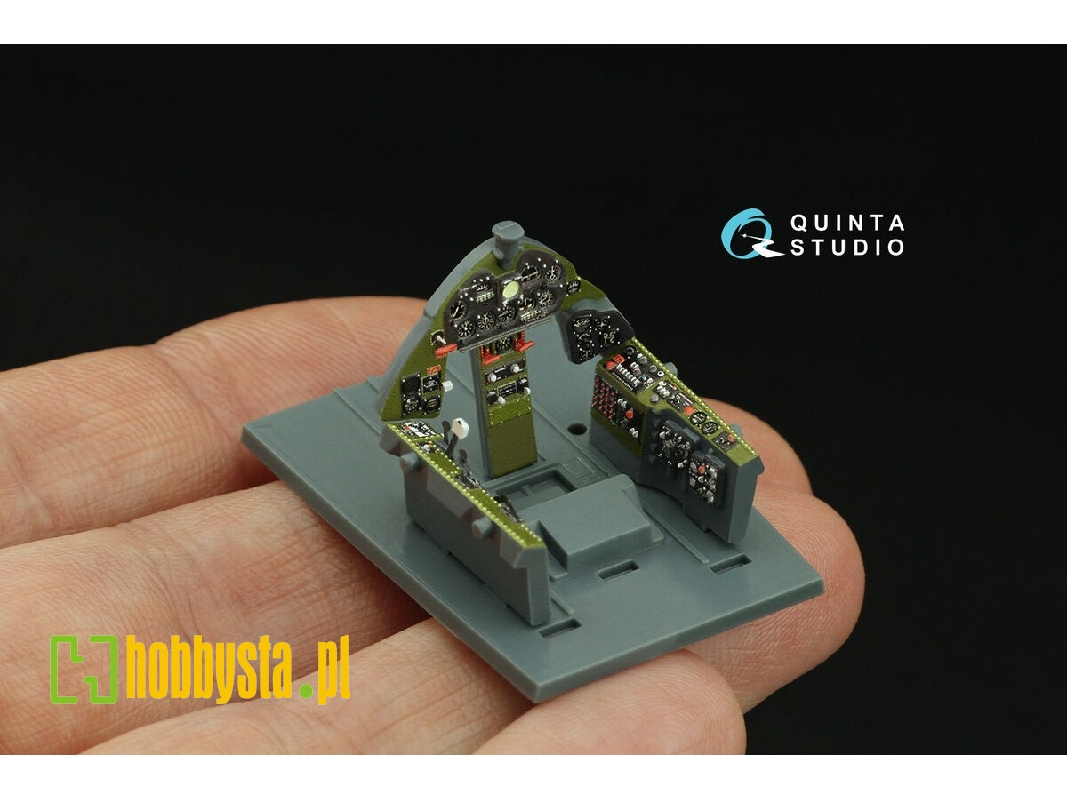 Grumman F6f-5n Hellcat - 3d-printed & Coloured Interior (For Eduard Kits - zdjęcie 1 Grumman F6f-5n Hellcat - 3d-printed & Coloured Interior (For Eduard Kits - zdjęcie 1