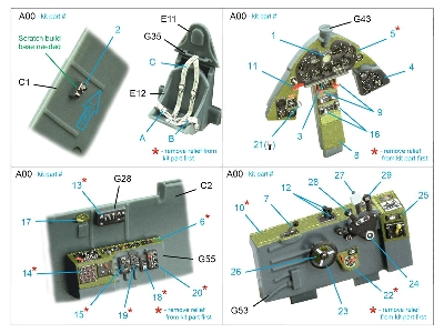 Grumman F6f-5n Hellcat - 3d-printed & Coloured Interior (For Eduard Kits - zdjęcie 10