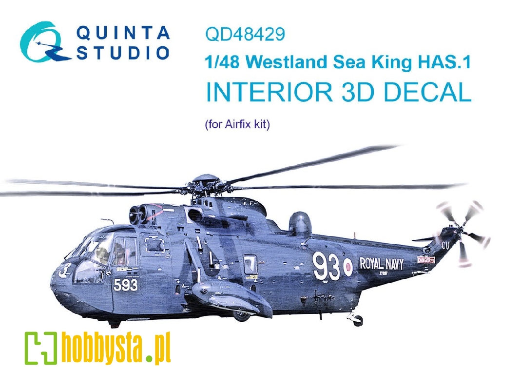 Westland Sea King Has.1 - 3d-printed & Coloured Interior (For Airfix Kits) - zdjęcie 1 Westland Sea King Has.1 - 3d-printed & Coloured Interior (For Airfix Kits) - zdjęcie 1