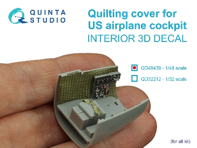 Quilting Cover For Us Airplane Cockpit - 3d-printed & Coloured Interior (For All Kits) - zdjęcie 1