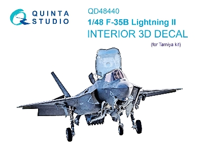 Lockheed Martin F-35 B Lightning Ii - 3d-printed & Coloured Interior (For Tamiya Kits) - zdjęcie 2