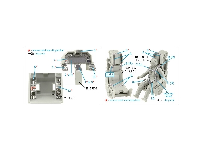 Chengdu J-20 - 3d-printed & Coloured Interior (For Meng Kits) - zdjęcie 12