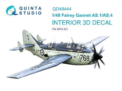 Fairey Gannet As.1 / As.4 - 3d-printed & Coloured Interior (For Airfix Kits) - zdjęcie 2