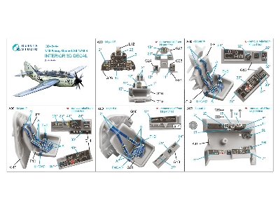 Fairey Gannet As.1 / As.4 - 3d-printed & Coloured Interior (For Airfix Kits) - zdjęcie 12