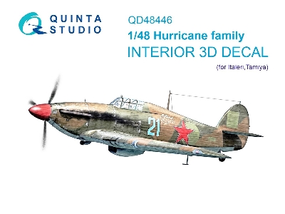 Hawker Hurricane Family - 3d-printed & Coloured Interior (For Italeri And Tamiya Kits) - zdjęcie 2
