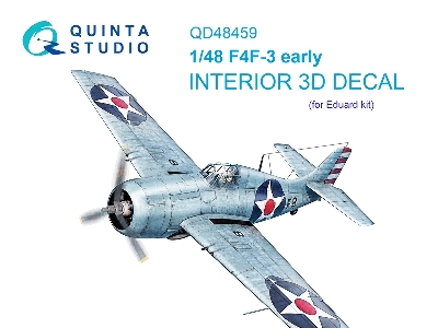 Grumman F4f-3 Wildcat Early - 3d-printed & Coloured Interior (For Eduard Kits) - zdjęcie 2