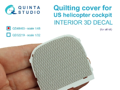 Quilting Cver For Us Kelicopter Cockpit - 3d-printed & Coloured Interior (For All Kits) - zdjęcie 1