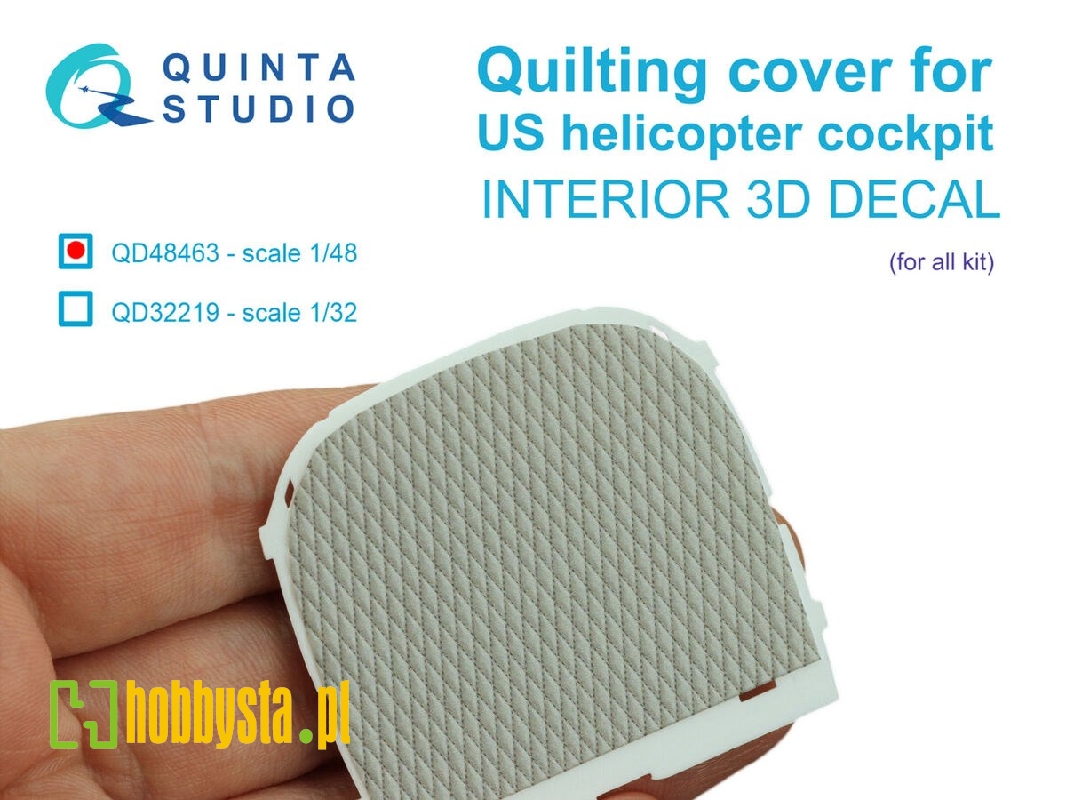 Quilting Cver For Us Kelicopter Cockpit - 3d-printed & Coloured Interior (For All Kits) - zdjęcie 1