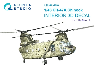 Boeing Ch-47 A - 3d-printed & Coloured Interior (For Hobby Boss Kits) - zdjęcie 2