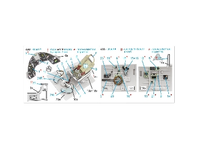 Macchi Mc.200 Saetta Early - 3d-printed & Coloured Interior (For Italeri Kits) - zdjęcie 12